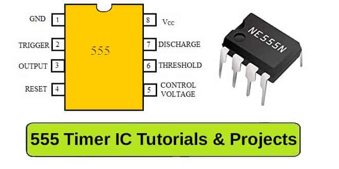 555 Timer IC Features-Pinout-Circuit-Operation